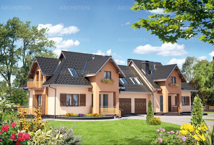 Проект коттеджа Дроп-Дуо