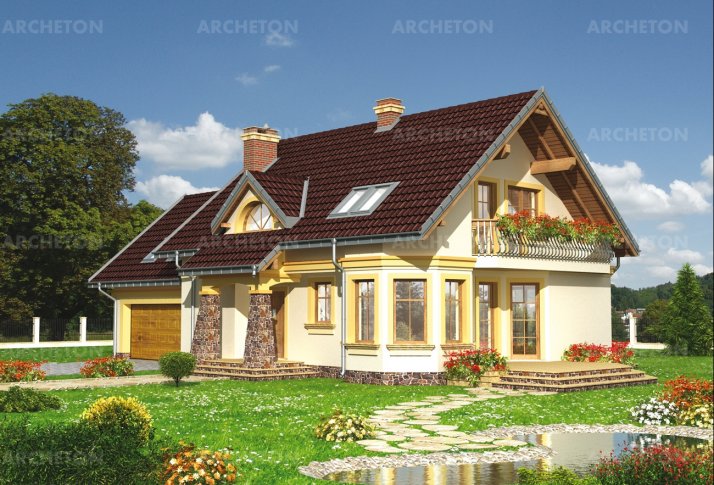 Проект коттеджа Мая Люкс Г2 - похожие проекты зеркальной версии