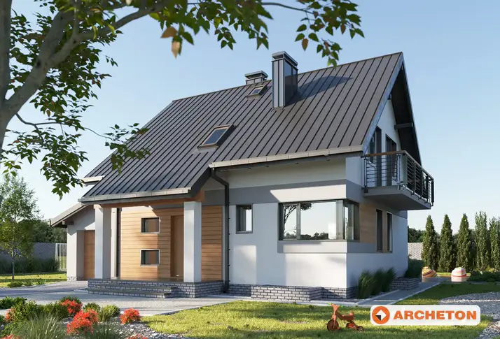 Проект дома Сосна - анимации и интерьеры зеркальной версии