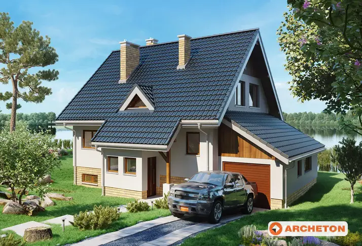 Проект дома Краб-3 - анимации и интерьеры зеркальной версии