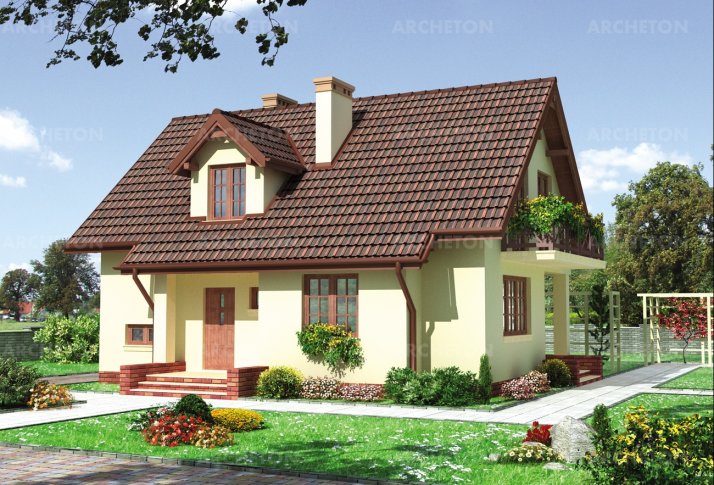 Проект коттеджа Маковка Бета