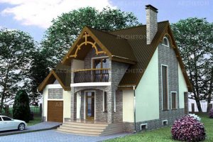 Проект коттеджа Белогорща