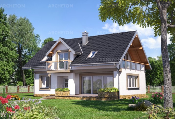 Проект коттеджа Открытка