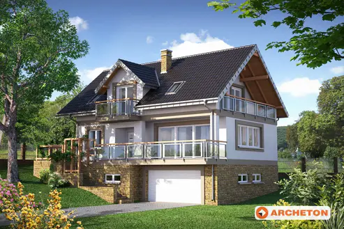 Проект дома Открытка Сток