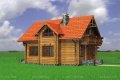 Проект коттеджа Колиба - зеркальное отражение