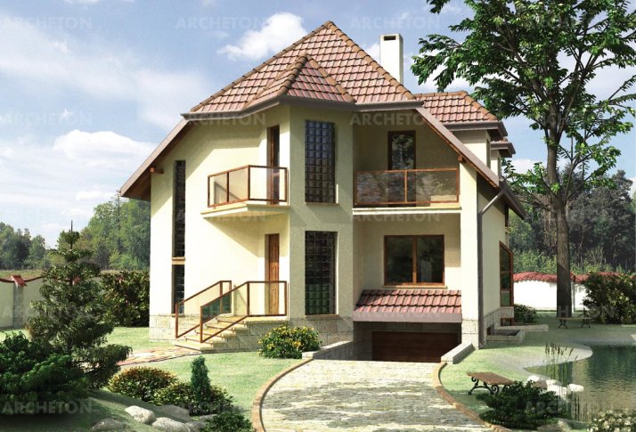 Проект коттеджа Акация - зеркальное отражение