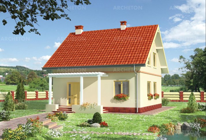 Проект коттеджа Амбиция-2 - зеркальное отражение