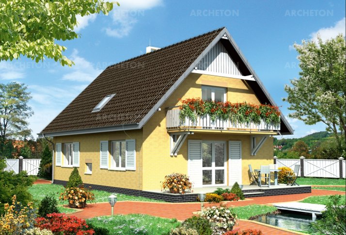 Проект коттеджа Фикус - зеркальное отражение