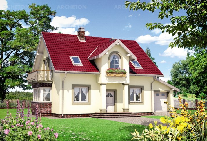 Проект коттеджа Клавдий Люкс - зеркальное отражение