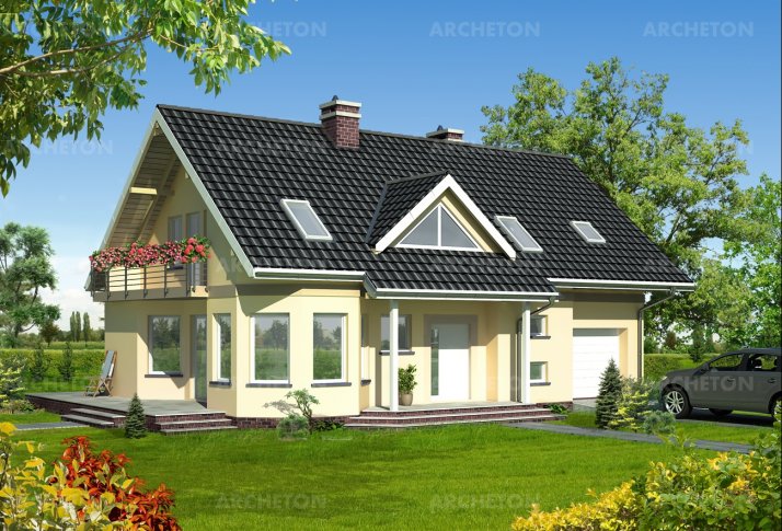 Проект коттеджа Мая Макс - зеркальное отражение