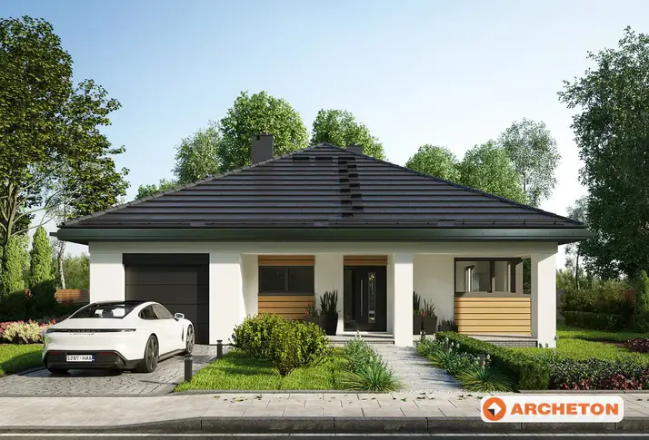 Проект коттеджа Анютины глазки Нано - зеркальное отражение