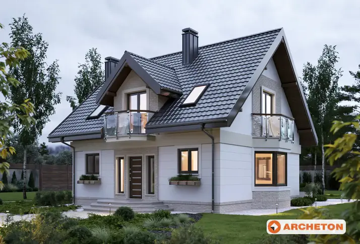Проект коттеджа Алёна Нэо - зеркальное отражение