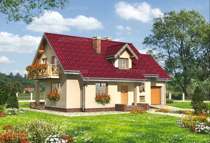 Проект коттеджа Маковка Бона - зеркальное отражение