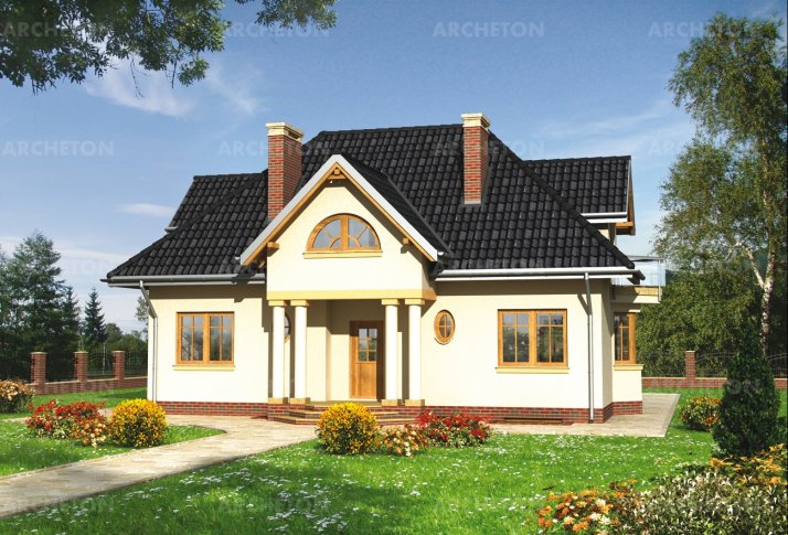 Проект коттеджа Рябчик - зеркальное отражение