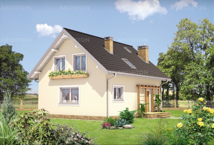 Проект коттеджа Смородина Энерго - зеркальное отражение