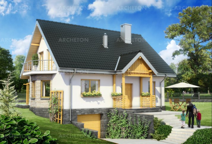 Проект коттеджа Соня - зеркальное отражение