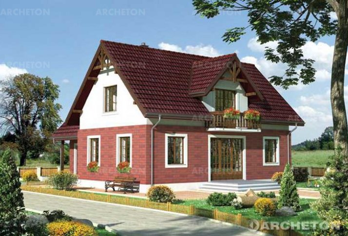 Проект коттеджа Вратан - зеркальное отражение