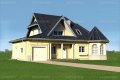 Проект коттеджа Замочек Люкс - зеркальное отражение
