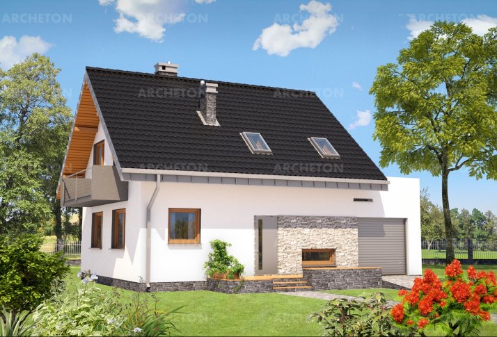 Проект дома Зета - зеркальное отражение Проект коттеджа Зета - зеркальное отражение