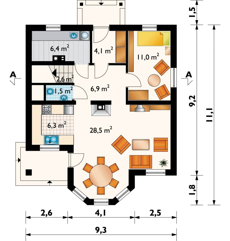 Проект коттеджа Маранта (E-676)