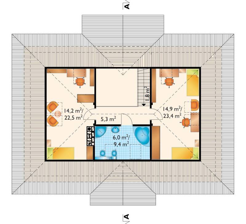 Проект коттеджа Александрия Тура (E-1096)