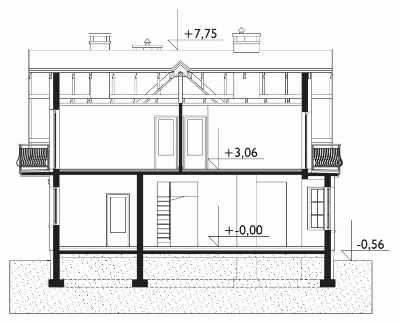 Проект коттеджа Аметист Г2 (E-1001)