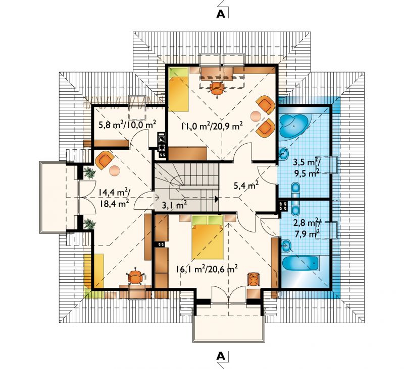 Проект коттеджа Бенон-2 (E-954)
