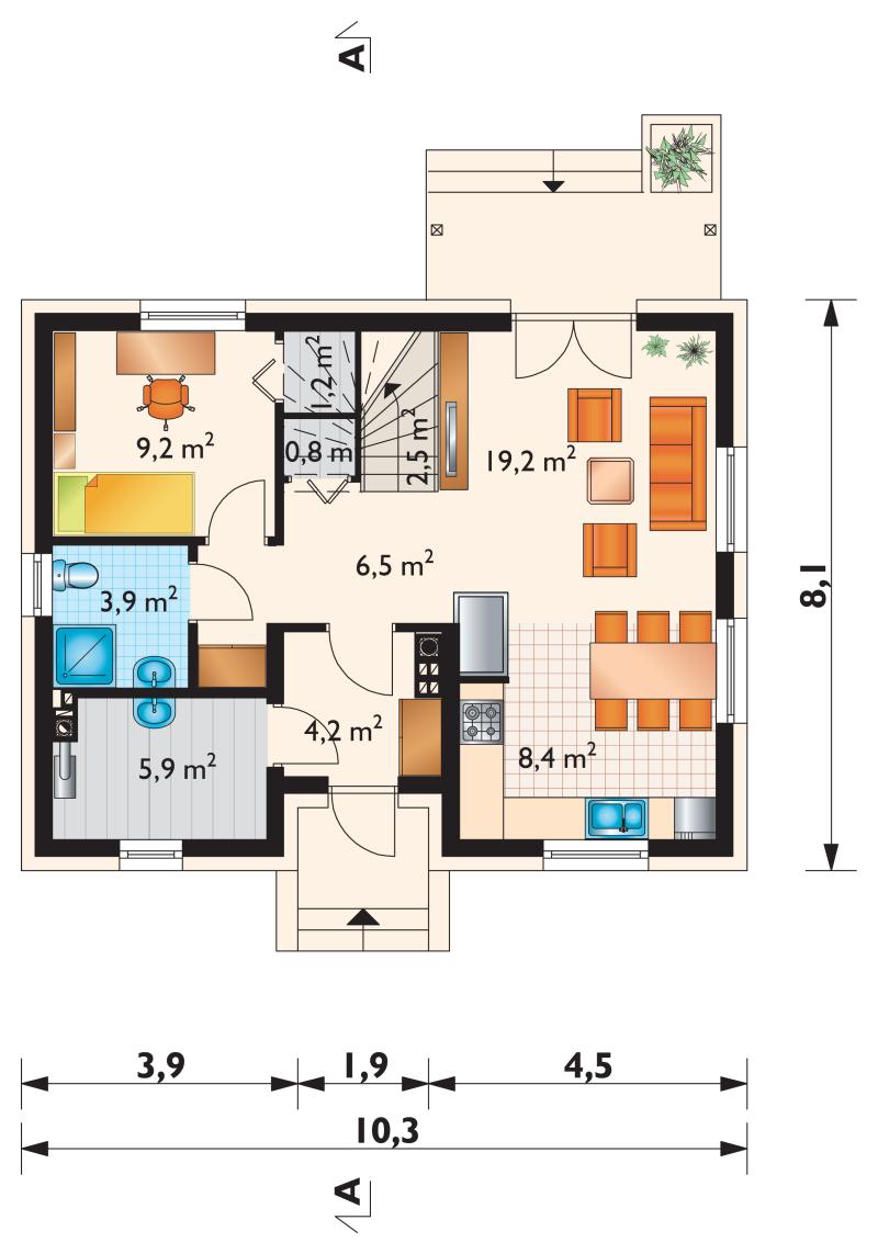 Проект коттеджа Берта (E-1048)