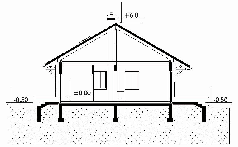 Проект коттеджа Чижик - зеркальное отражение (E-104)
