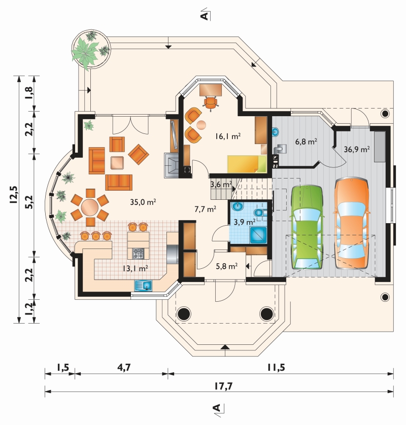 Проект коттеджа Хельга (E-1207)