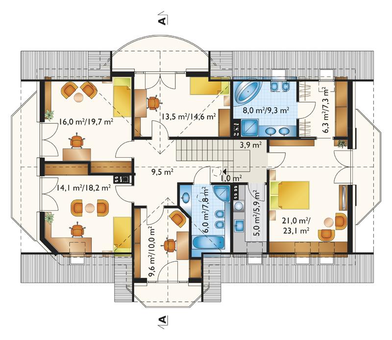 Проект коттеджа Гелиотроп Макс (E-1229)