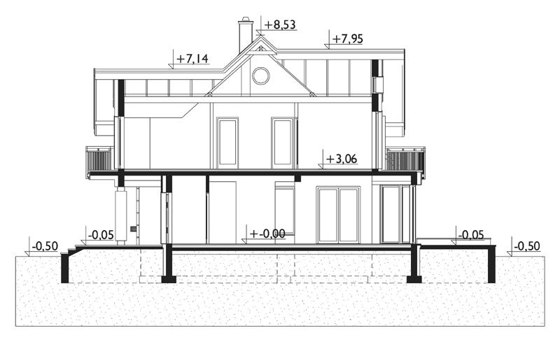 Проект коттеджа Гелиотроп Макс (E-1229)