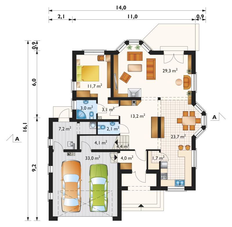 Проект коттеджа Гонората (E-817)