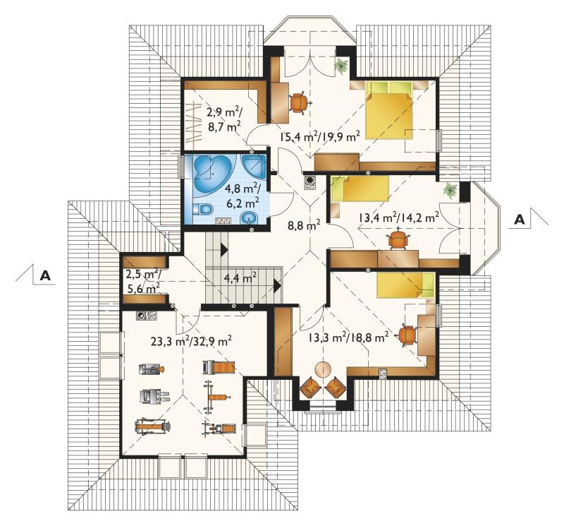 Проект коттеджа Гонората (E-817)