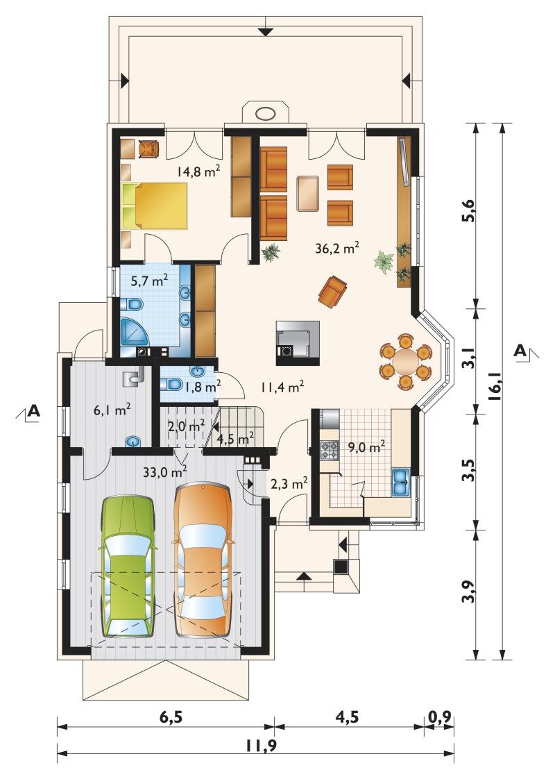 Проект коттеджа Гортензия Ату (E-1040)