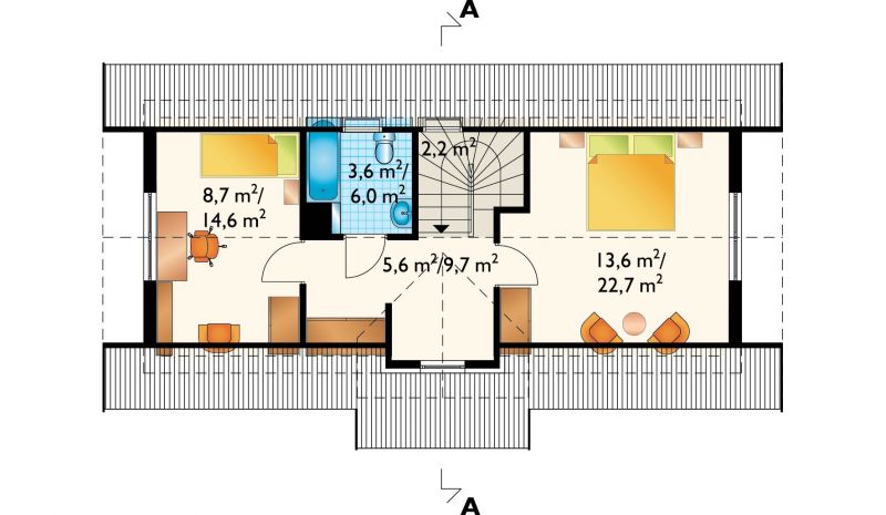Проект коттеджа Изумруд (E-250)