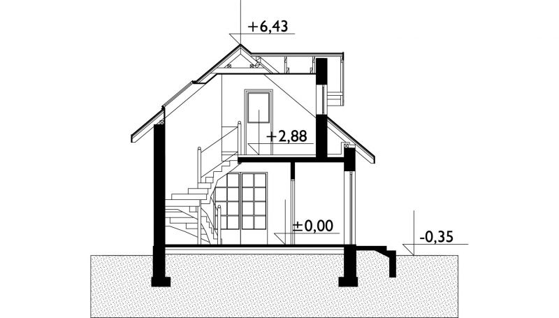 Проект коттеджа Изумруд (E-250)