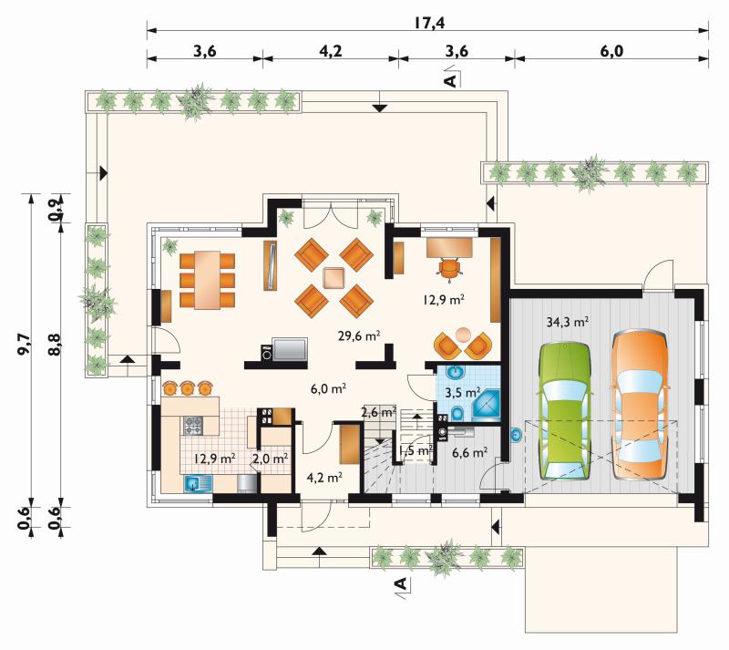 Проект коттеджа Клара Поло (E-1190)