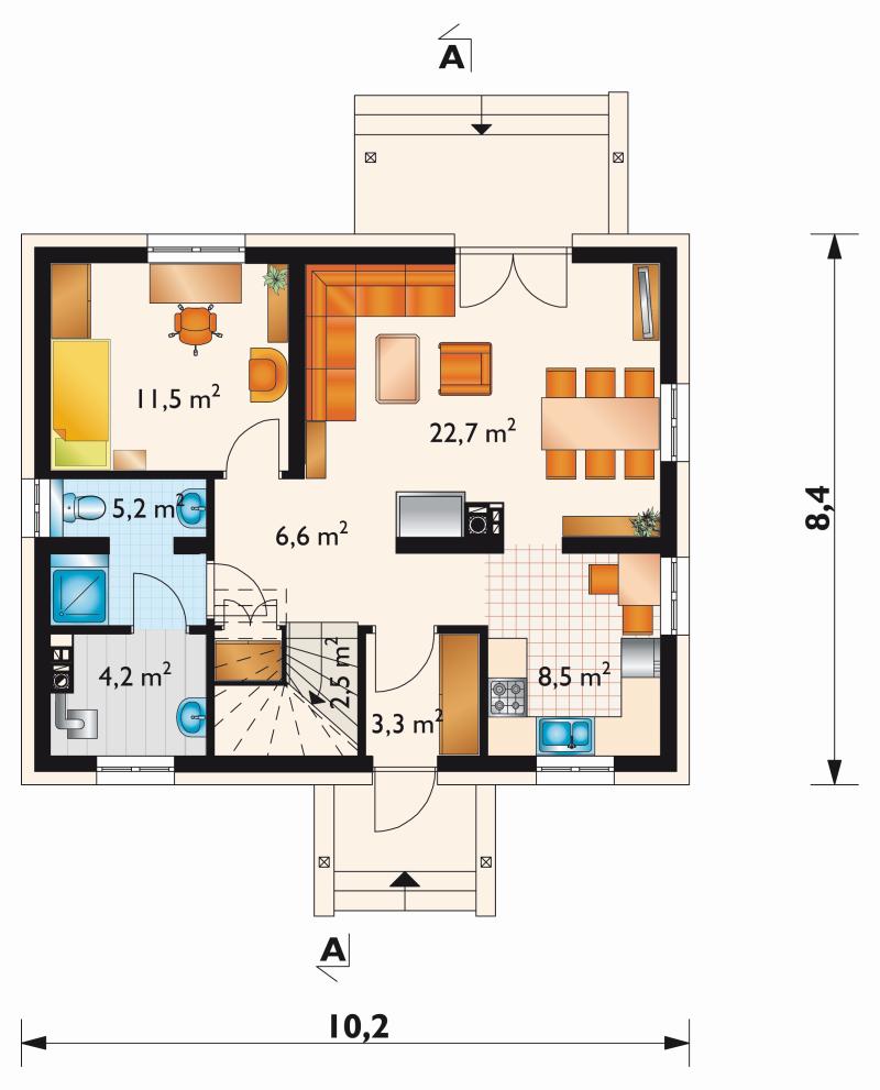 Проект коттеджа Куклик (E-1039)