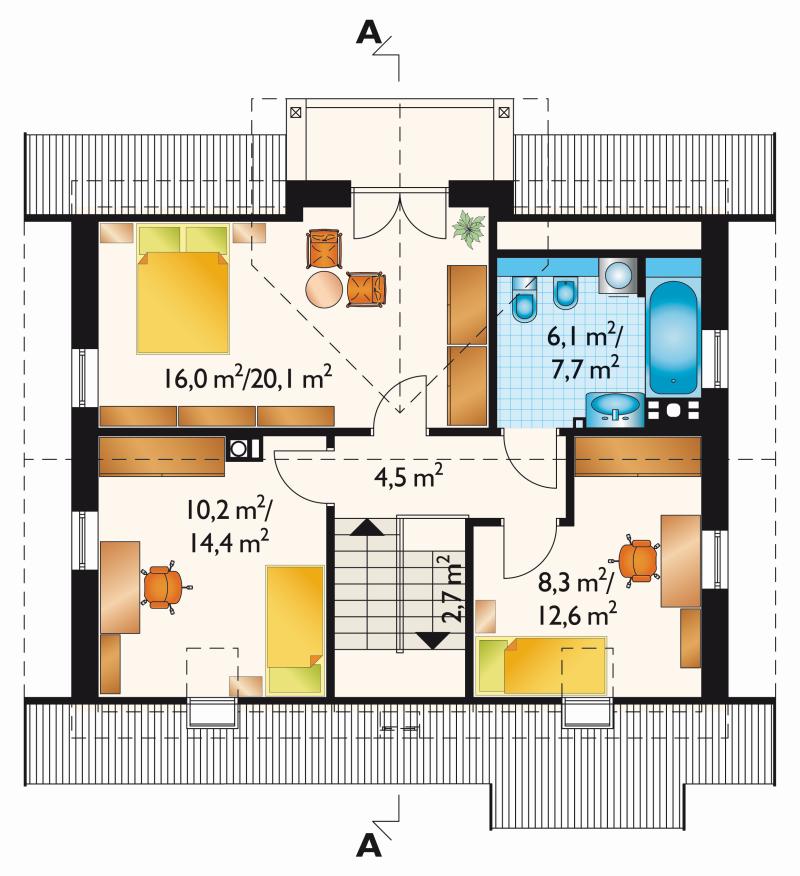 Проект коттеджа Белый парус (E-316)