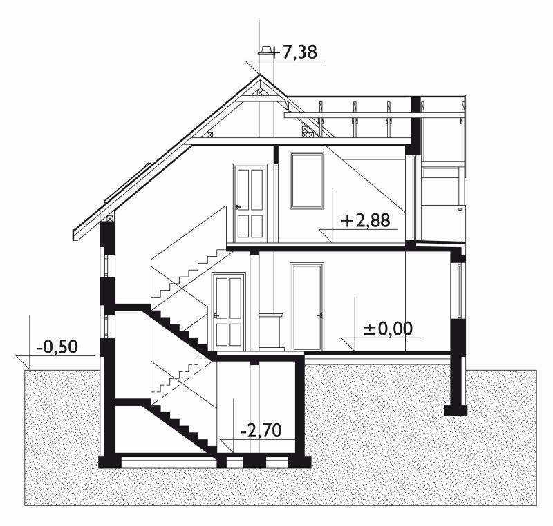 Проект коттеджа Белый парус (E-316)