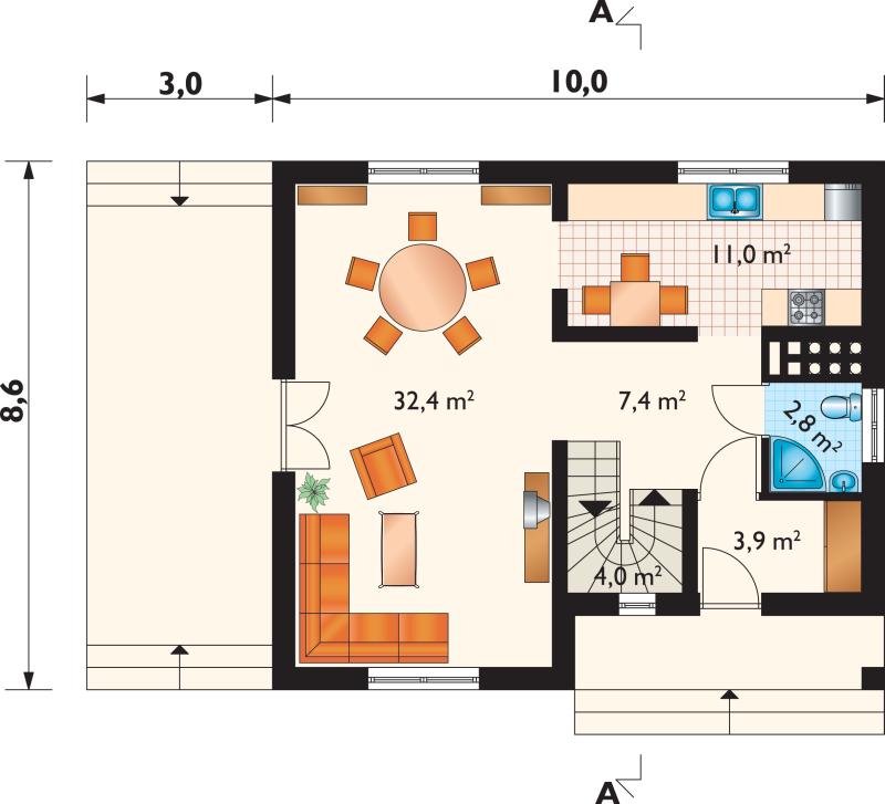 Проект коттеджа Малютка (E-588)