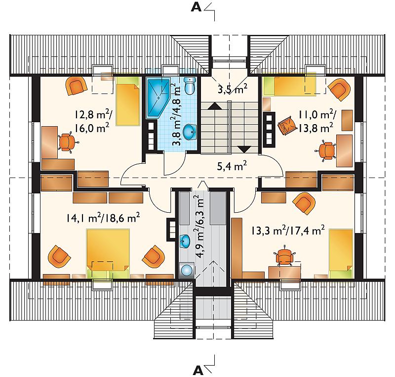 Проект коттеджа Новый Двор (E-730)
