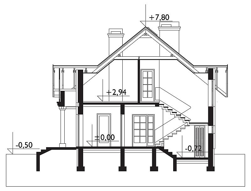 Проект коттеджа Новый Двор (E-730)