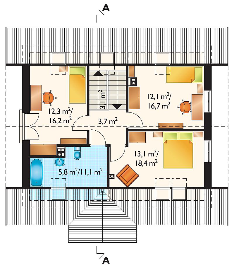 Проект коттеджа Почка (E-403)