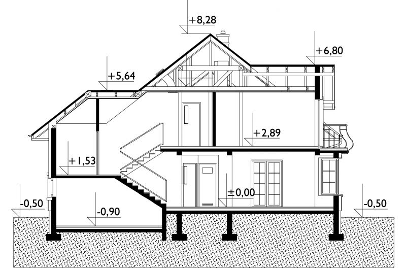 Проект коттеджа Отличник Люкс Г2 (E-934)