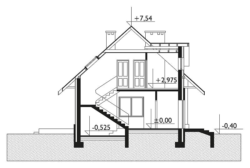 Проект коттеджа Журавль Дуо (E-761)