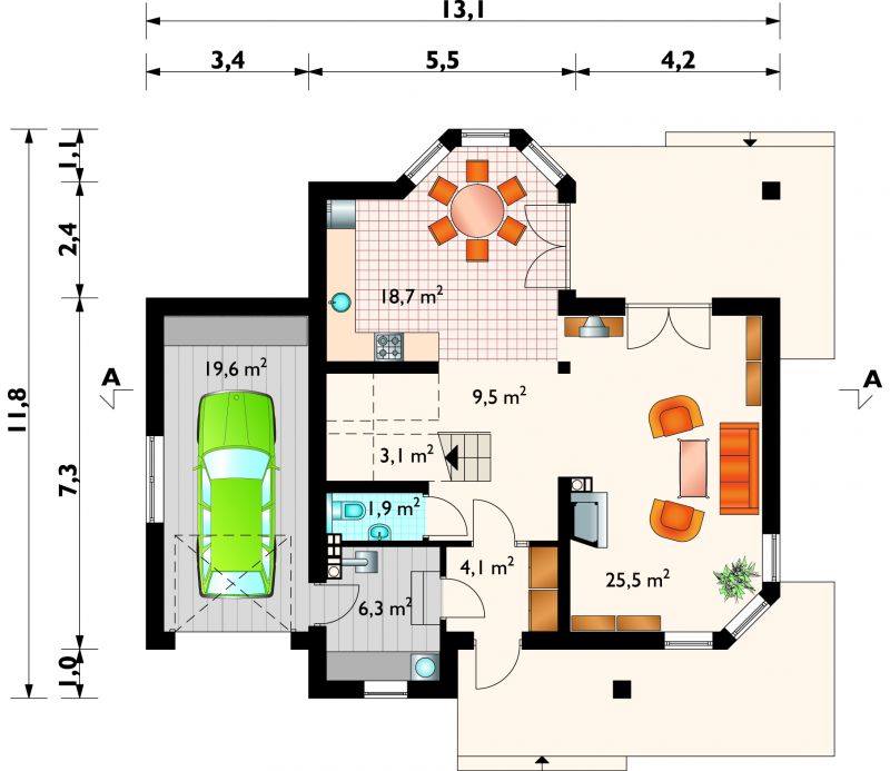 Проект коттеджа Радион (E-665)
