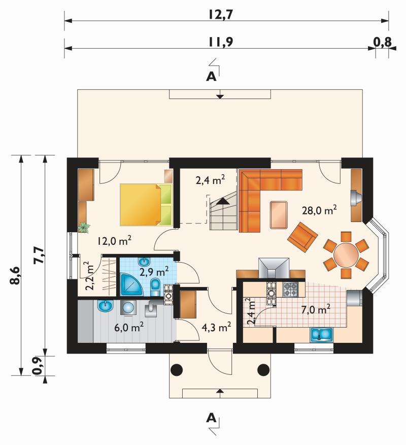 Проект коттеджа Роксана (E-750)