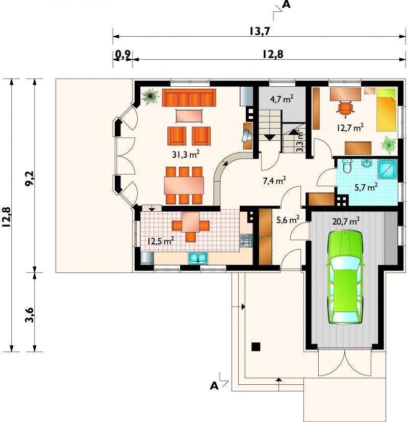 Проект коттеджа Розалия (E-441)